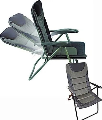 Behr Angelhocker Anglerstuhl Trendex Comfort, 61892 - Camping-Möbel mit einer Tragfähigkeit von bis zu 130 kg, aus robustem 100% 600 D Polyester für optimalen Komfort beim Angeln.