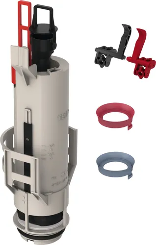 TECE Ablaufventil A2 - für Standardspülkästen, einfache Montage und inklusive Ventilsitz, Drosselset und Betätigungshebel