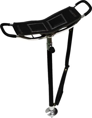 EUROHUNT Unisex Sitzstock – Praktischer Sitzstock in Schwarz