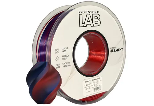 Prof. Lab Filament Silk PLA Filament Mehrfarbig 1KG 1.75mm, Rainbow Filament