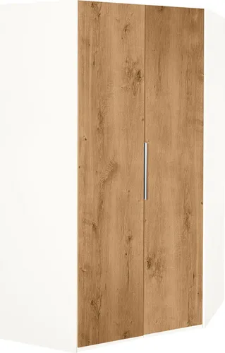 Eckschrank Level 120x120cm – Modern und Funktional - Stylischer Eckkleiderschrank mit wählbarer Ausführung. Bietet viel Stauraum mit 8 Böden und Kleiderstange. Erhältlich in verschiedenen Farben und Höhen für individuelle Anpassung.