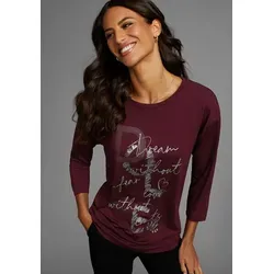 Laura Scott 3/4-Arm-Shirt mit Glitzerpint von Laura Scott