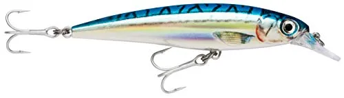 Rapala - X-Rap Saltwater Angelköder - Angelzubehör für große Raubfische - Salzwasser-Köder für alle Fischarten - Lauftiefe 1.2-2.4m - Fischköder 12cm, 22g - Hergestellt in Estland - Blue Mackerel