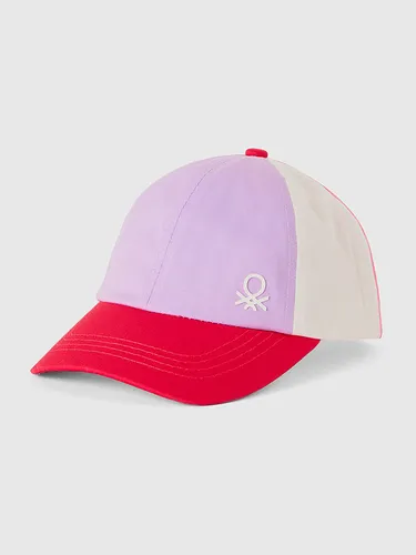 Benetton Cap in Rot/ Lila, Größe 104, Rosa/rot, Kinder von Benetton