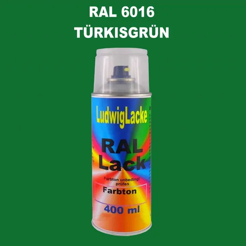 RAL 6016 TürkisGrün Seidenmatt 400 ml 1K Spray