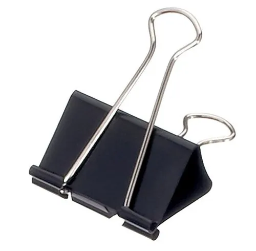 MAUL mauly 215 Foldback Klammer schwarz (B) 32 mm 12 Stück