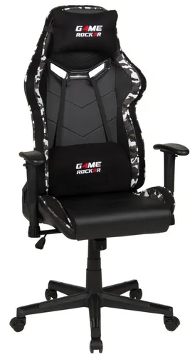 Duo Collection Gaming-Stuhl GAME-ROCKER G-30 - Ergonomischer Gaming-Stuhl mit 135° Rückenlehne, höhenverstellbaren 2D-Armlehnen und Sicherheitsgasdruckfeder für optimalen Komfort beim Zocken.