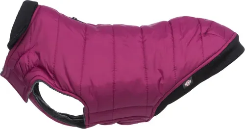Trixie Arlay Hundejacke Rosa 36 cm - Hundemantel aus wasserabweisendem Polyester mit Fleecefutter und leichter Wattierung, ideal für kalte Tage. Verstellbarer Latz und kombinierbar mit Geschirr.