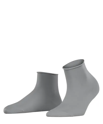 FALKE Damen Socken Cotton Touch W Sso Baumwolle einfarbig 1 Paar, Grau Silver 3203, 39-42