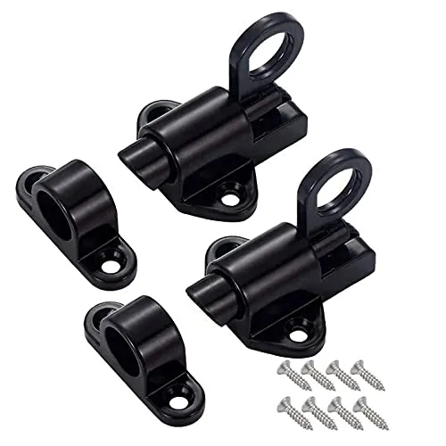 Stücke türriegel,riegelschloss, Automatische Verriegelung Schlossriegel, Spring Bounce Türschraube Mit Schrauben,Geeignet Für Schranktüren,Fenster,Holztüren 2