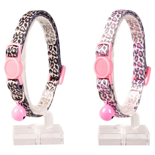 Duvo+ Katzenhalsband Panther Nylon 20-30cm mit Glöckchen, sicher & anpassbar