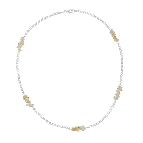 XEN Set mit Kette, Armband und Ohrstecker Citrin XSET120 (45 cm)
