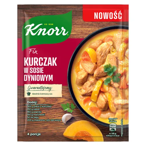 Knorr Fix Kurczak w sosie dyniowym 49g Unilever Sp. z o.o. 8720182686985
