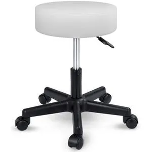 TRESKO Drehhocker mit 360° Drehfunktion - Drehhocker für vielseitigen Einsatz, höhenverstellbar von 47 bis 60 cm, mit 10 cm dicker Polsterung für höchsten Sitzkomfort und strapazierfähigem Kunstlederbezug.