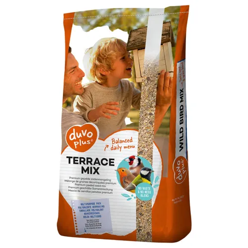 Duvo+ Terrace Mix 20 kg Vogelfutter - Hochwertiges Vogelfutter für eine ausgewogene Ernährung, ideal für Ihren Garten. Mit einer Mischung aus verschiedenen Saaten für gesunde und glückliche Vögel.
