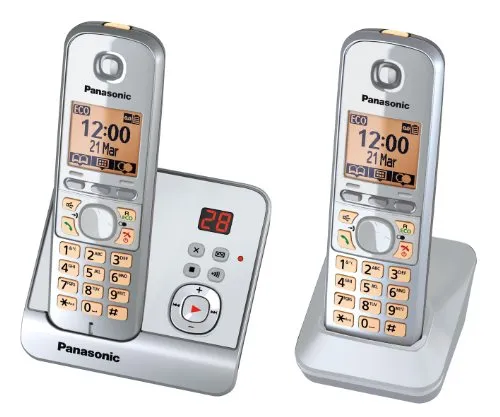 Magni Panasonic Telef. KX-TG6722GS Duo - Hochwertiges Analogtelefon, ideal für klare Gespräche und einfache Bedienung