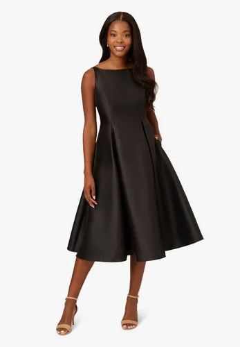Adrianna Papell Abendkleid - Elegantes Cocktailkleid für besondere Anlässe - Kleider für formelle Anlässe, ideal für Hochzeiten oder Date-Abende, mit Rundhalsausschnitt und elegantem Design in Schwarz.