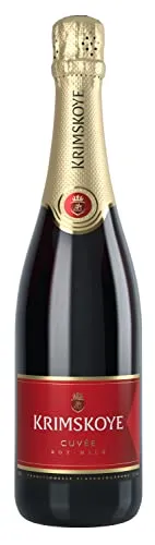Krimskoye Sekt rot Cuvee mild 0,75 Liter in rot von Krimskoye