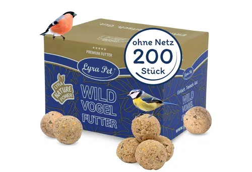Stk. Lyra Pet® Meisenknödel ohne Netz à 90 g - Vogelhauptfutter, hochwertige Meisenknödel ohne Zusatzstoffe, ideal für ganzjährige Vogelernährung und Unterstützung während der Brutzeit.