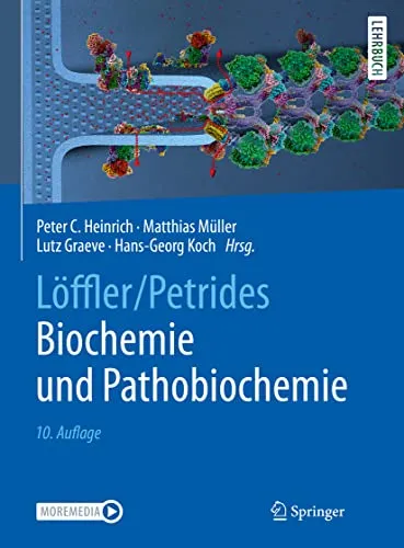Löffler/Petrides Biochemie und Pathobiochemie - Lehrbuch für Medizin, bietet umfassendes Wissen über biochemische Prozesse und deren Bedeutung in der Pathobiochemie.