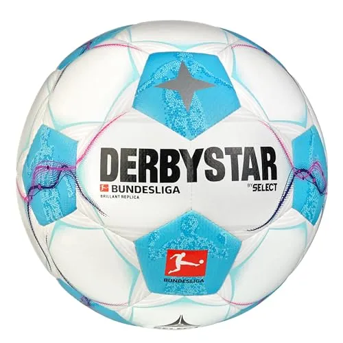 Derbystar Bundesliga Brillant Replica v24 - Freizeitball - Hochwertiger Freizeitball aus langlebigem Material, ideal für Freizeitspieler und Fußballenthusiasten.