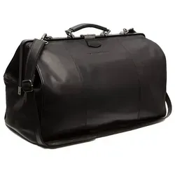 The Chesterfield Brand Corfu Weekender Reisetasche 52 cm aus Leder, schwarz - Reisetasche aus hochwertigem Leder, ideal für Wochenendausflüge und mit viel Stauraum für alle Essentials.