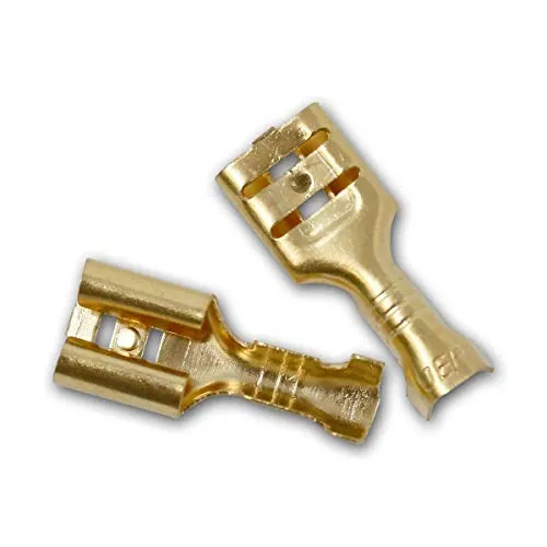 world-trading-net - Flachsteckhülse 6,3mm unisoliert, 50er Pack, 2,5mm²