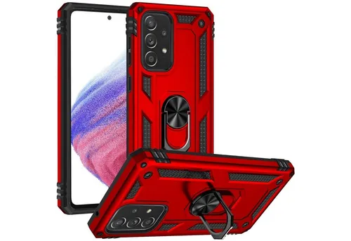 CoolGadget Handyhülle Armor Shield Case für Samsung Galaxy A53 5G 6,5 Zoll, Outdoor Cover mit Magnet Ringhalterung Handy Hülle für Samsung A53 5G