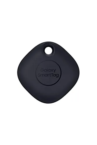 Samsung Galaxy SmartTag 2021 Bluetooth-Tracker und Gegenstandsfinder für Schlüssel, Brieftaschen, Gepäck, Haustiere und mehr (1 Stück), Schwarz