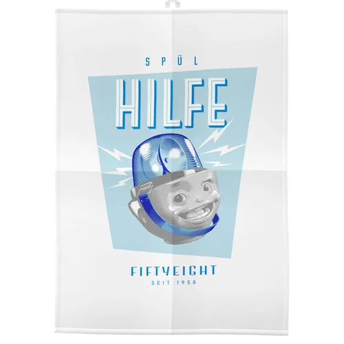 FIFTYEIGHT Geschirrhandtuch SPÜL Hilfe (T030701)