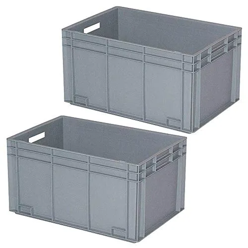 BRB-Lagertechnik Aufbewahrungsbox BRB 2 Eurobehälter, 80 Liter - Robuste Aufbewahrungsbox aus lebensmittelechtem Polypropylen, schlagfest, kälte- und hitzebeständig, ideal für Transport und Lagerung.