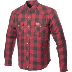 Büse Fairbanks Textilhemd Rot 3XL - Motorradjacke aus strapazierfähiger Baumwolle mit 100% DupontTM KEVLAR® Innenfutter, ideal für Sicherheit und Komfort auf der Straße.