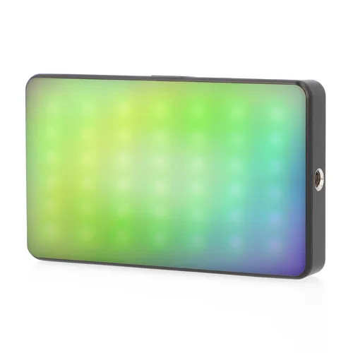 ayex RGB LED Videoleuchte mit 20 Lichteffekten - Dauerlichter mit beeindruckender Helligkeit von 1150 LUX und hohem Farbwiedergabeindex (CRI > 95%) für natürliche Farben. Ideal für kreative Foto- und Videoaufnahmen.