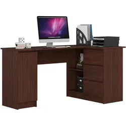 Raumhirsch Furniture Schreibtisch, Dunkelbraun, Holzwerkstoff, 155x77x85 cm, Arbeitszimmer, Schreibtische, Bürotische
