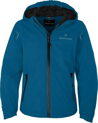 Bergson Regenjacke LIO Kinder Regenjacke, Netzfutter, 12000 mm Wassersäule, Normalgrößen, Sa