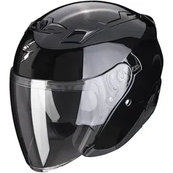 Scorpion EXO-230 Solid Jethelm, schwarz, Größe 2XL für Männer - Motorradhelm mit automatischer mikrometrischer Kinnriemenschnalle für schnelle Anpassung und optimalem Luftstrom durch das fortschrittliche Ventilationssystem.
