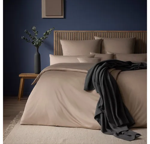 Estella Bettwäsche Takoma, Mako-Interlock-Jersey braun in braun von ESTELLA