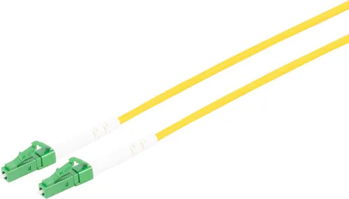LWL Simplex Glasfaser Patchkabel LC/LC APC 9/125µ, OS2 gelb 10,00m