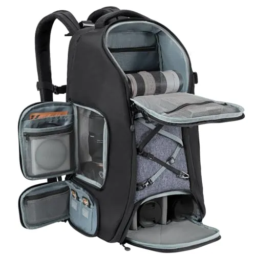 K&F CONCEPT Fotorucksack Groß Kamerarucksack 30L Wasserabweisend