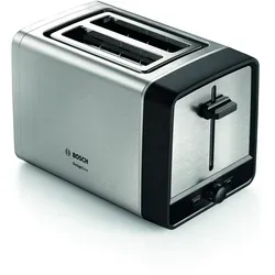 Bosch TAT5P420DE Toaster Edelstahl - 2 Scheiben, 970 W, stilvolles Design für perfekte Toast-Konsistenz und einfache Handhabung