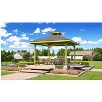 Weka Pavillon Gartenoase 651 Gr. 2 mit Dachaufsatz - Gartenlauben & Holz-Pavillons – Der ideale Schutz für Ihre Feier im Freien, mit optimaler Belüftung durch den Dachaufsatz und großzügigen Maßen von 380 x 380 cm.