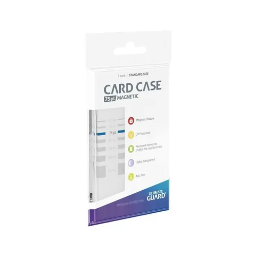 Ultimate Guard Sammelkarte UG Magnetic Card Holder Case - für dicke Karten bis 75 pt, transparent und ideal für Sammler ab 12 Jahren