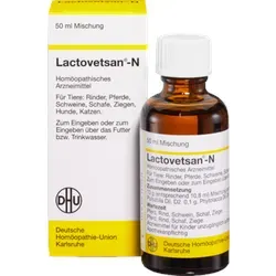 Lactovetsan N Vet 50 ML - Veterinär-homöopathisches Arzneimittel zur Anregung der Euterfunktion und Unterstützung bei Milchmangel, ideal für frisch geborene Muttertiere.