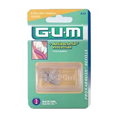 GUM Proxabrush Classic Ersatzbürsten Tanne 8 St - Praktische Ersatzbürsten für die effektive Reinigung der Zahnzwischenräume. Mit ergonomischem Design für einfachen Halt und eine gründliche Mundpflege.