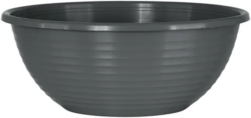 Geli Blumentopf Pflanzschale STANDARD rund aus Kunststoff - Vielseitige runde Blumenschale aus formstabilem Kunststoff, ideal für Garten und Balkon. Erhältlich in verschiedenen Farben und Größen, mit einfachen Ablauflöchern für optimale Bewässerung.