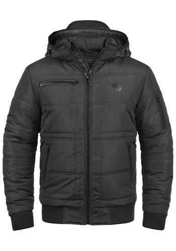 Blend Wintermantel BLEND BHBoris schwarz XXXL (60) - Funktionsjacke mit abnehmbarer Kapuze, ideal für kalte Tage und bietet höchsten Tragekomfort in Größe XXXL.