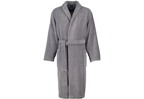 JOOP! Herren Bademantel mit Schalkragen 1651, 50/52 Anthrazit - Herren-Bademäntel aus extraflauschigem Walkfrottier, ideal für Wellness und Entspannung zuhause. Genießen Sie höchsten Komfort mit dem gestickten JOOP!-Logo.