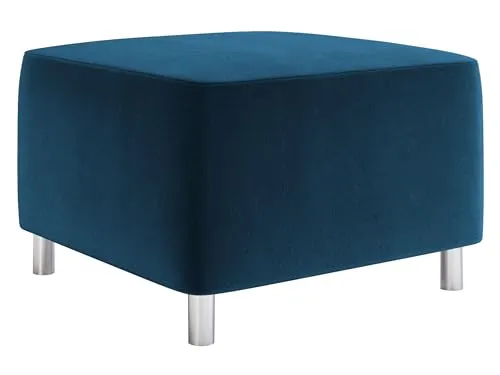 Mirjan24 Moderner Polsterhocker Dover in Manila 26 - Stilvoller Sitzhocker mit großer Farb- und Materialauswahl. Bequeme Schaumstoffsitzfläche und verchromte Füße sorgen für Stabilität. Ideal als Fußbank oder zusätzliche Sitzgelegenheit.