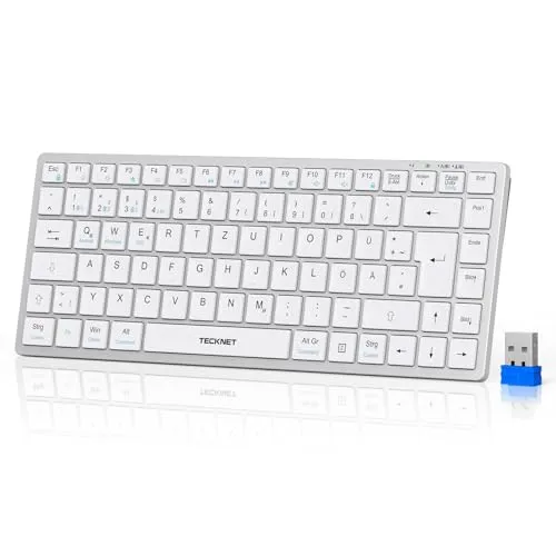 TECKNET Bluetooth Tastatur Kabellos Funktastatur