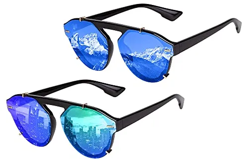UrbanSky Sonnenbrille „David“ - 2er-Pack Sonnenbrille Herren (Cool)